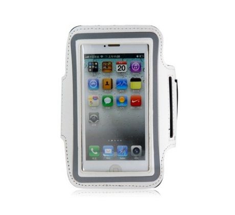 Armband - držiak telefónu na ruku iPhone 5/5S/5C/SE white