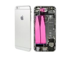 Zadný kryt iPhone 6S Plus strieborný/silver s predinštalovanými dielmi