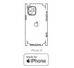 Hydrogel - zadná ochranná fólia (full cover) - iPhone 12 - typ výrezu 9