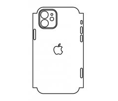 Hydrogel - zadná ochranná fólia (full cover) - iPhone 12 - typ výrezu 4