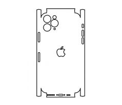 Hydrogel - matná zadná ochranná fólia (full cover) - iPhone 11 Pro - typ výrezu 2