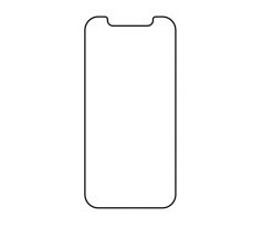 Hydrogel - matná ochranná fólia - iPhone 12 - typ výrezu 2