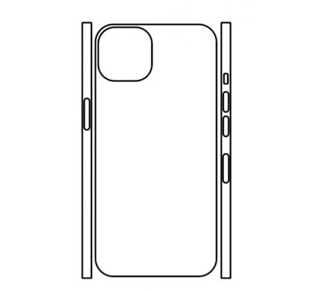 Hydrogel - zadná ochranná fólia (full cover) - iPhone 13 - typ výrezu 2