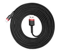 3m USB dátový kábel Baseus nylon cord USB / Lightning QC3.0 2A 3M (CALKLF-R91)