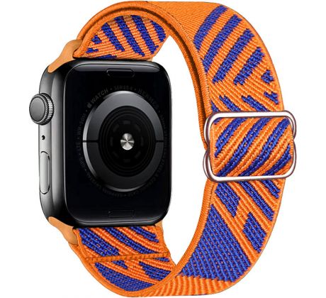 Scrunchie remienok pre Apple Watch (42/44/45mm) Blue Orange