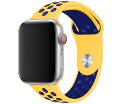 Remienok pre Apple Watch (42/44/45mm) Sport, yellow-midnight blue (veľkosť L)