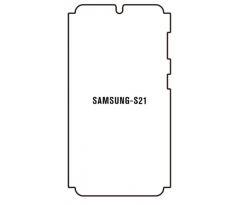 Hydrogel - ochranná fólia - Samsung Galaxy S21 - typ výrezu 3