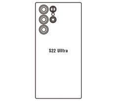 Hydrogel - zadná ochranná fólia - Samsung Galaxy S22 Ultra - typ výrezu 2