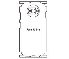 Hydrogel - zadná ochranná fólia - Xiaomi Poco X3 Pro - typ výrezu 3