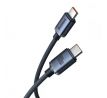 KÁBEL BASEUS CRYSTAL SHINE TYPE-C TO TYPE-C CABLE PD100W/3A 120CM BLACK
