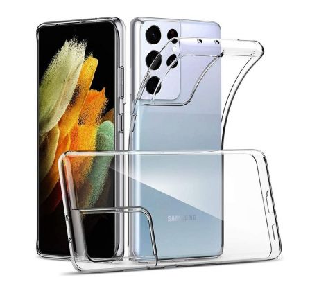 Transparentný silikónový kryt s hrúbkou 0,3mm  Samsung Galaxy S21 Ultra  priesvitný