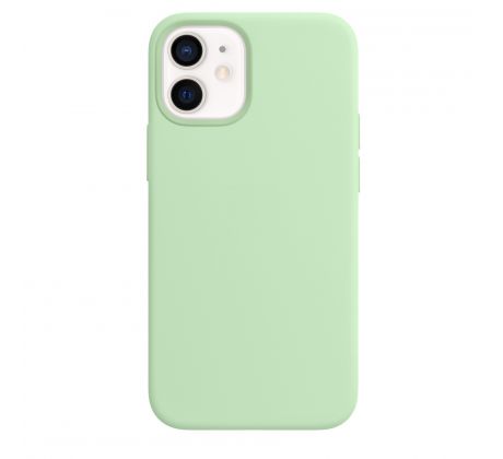 iPhone 12/12 Pro Silicone Case s MagSafe - Pistachio design (pistáciový)