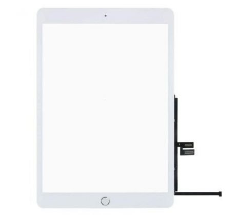 Apple iPad 7 (10.2) 2019, iPad 8 (10.2) 2020 - dotyková plocha, sklo (digitizér) + home tlačítko - biele