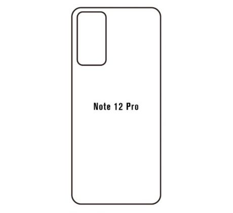 Hydrogel - matná zadná ochranná fólia - Xiaomi Redmi Note 12 Pro 4G