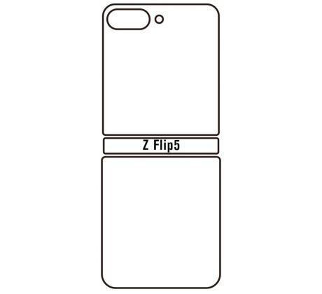 Hydrogel - matná zadná ochranná fólia - Samsung Galaxy Z Flip 5