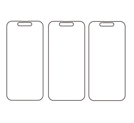 3PACK - Hydrogel - 3x ochranná fólia - iPhone 15 