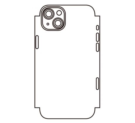 Hydrogel - matná zadná ochranná fólia - iPhone 15 Plus