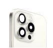 Apple iPhone 15 Pro - Zadný housing s predinštalovanými dielmi (White Titanium)