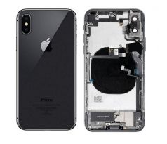 Apple iPhone X - Zadný Housing - Space Gray s predinštalovanými dielmi