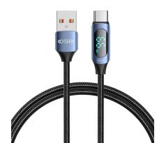 KÁBEL TECH-PROTECT ULTRABOOST LED TYPE-C CABLE 66W/6A 100CM BLUE