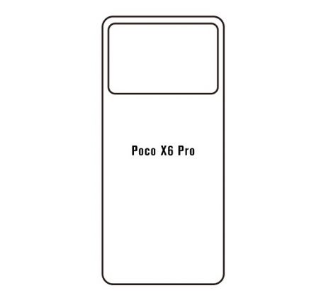Hydrogel - matná zadná ochranná fólia - Xiaomi Poco X6 Pro 