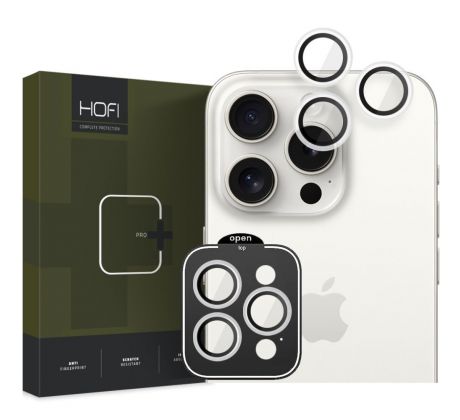 OCHRANNÉ TVRDENÉ SKLO ZADNEJ KAMERY HOFI CAMRING PRO+ iPhone 15 Pro / 15 Pro Max CLEAR