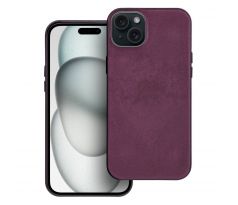 Woven Mag Cover  iPhone 15 Plus burgundy