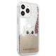 Original   KARL LAGERFELD KLHCP13XPABGNU  iPhone 13 Pro Max (Liquid Glitter Peek A Boo / ružový)