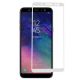 FULL GLUE 3D tvrdené ochranné sklo pre Samsung Galaxy A6 Plus 2018 - biele