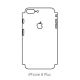 Hydrogel - matná zadná ochranná fólia (full cover) - iPhone 8 Plus - typ výrezu 4