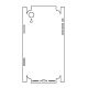 Hydrogel - matná zadná ochranná fólia (full cover) - iPhone XR - typ výrezu 4