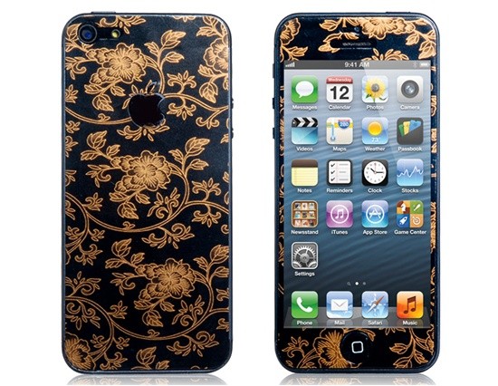 Apple 3D Floral Skin Screen protector na iPhone 5/5S/SE