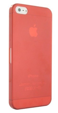 Matný ultratenký kryt iPhone 5/5S/SE červený