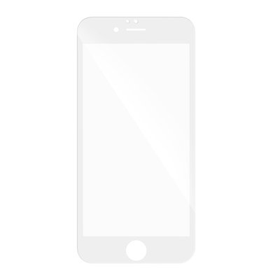 5D Hybrid ochranné sklo iPhone 7 Plus/iPhone 8 Plus s tvrdenými okrajmi - biele