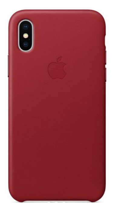 iPhone X - Apple Leather Case PRODUCT RED