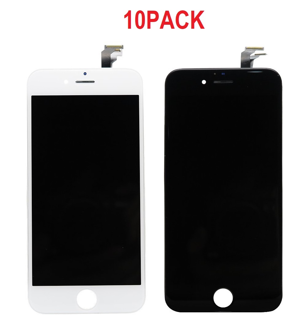 10PACK - LCD display iPhone 6 OEM - white/black