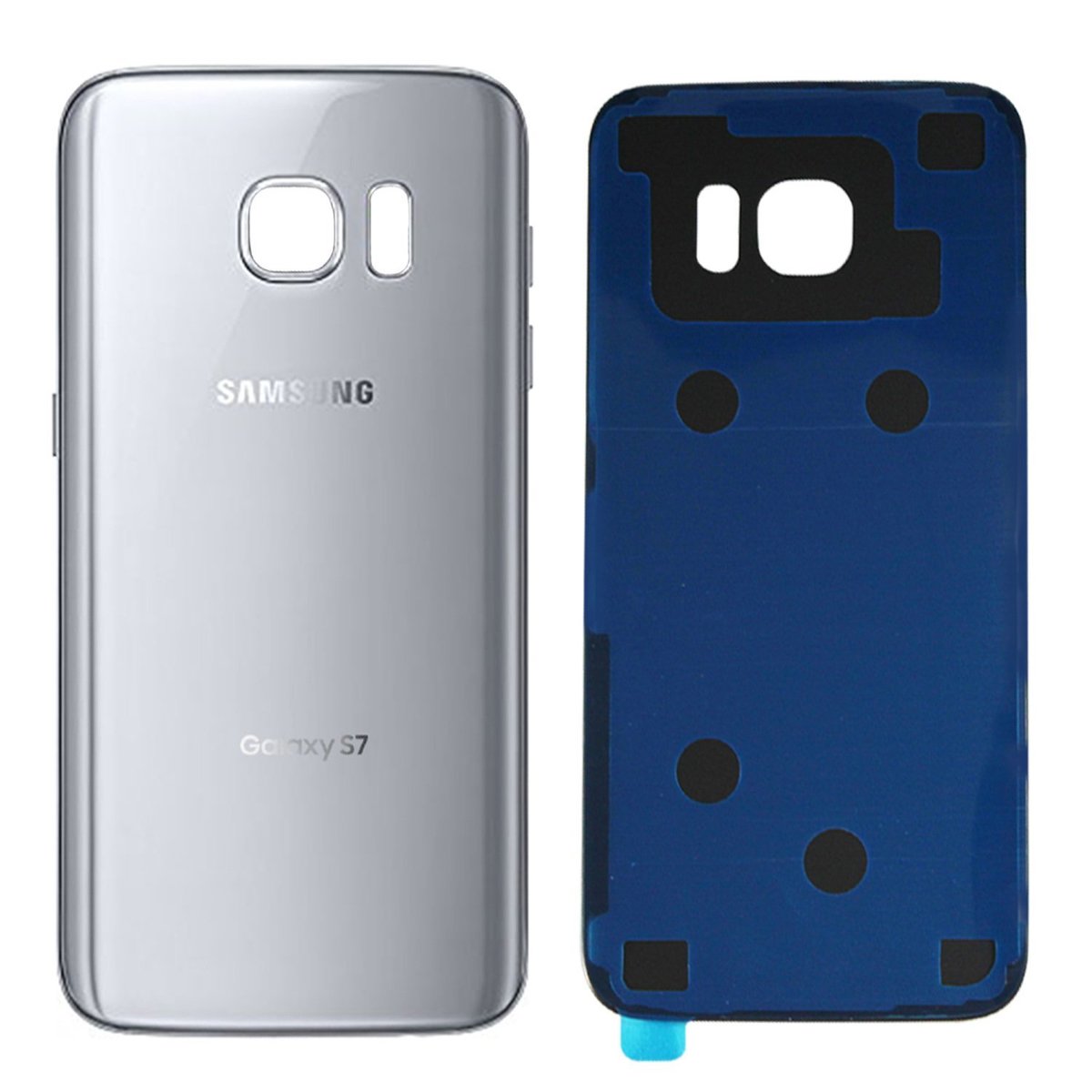 Samsung Galaxy S7 Edge - Zadný kryt - strieborný