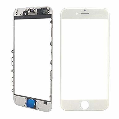 Apple Oleofóbne náhradné biele predné sklo s rámom na iPhone 6