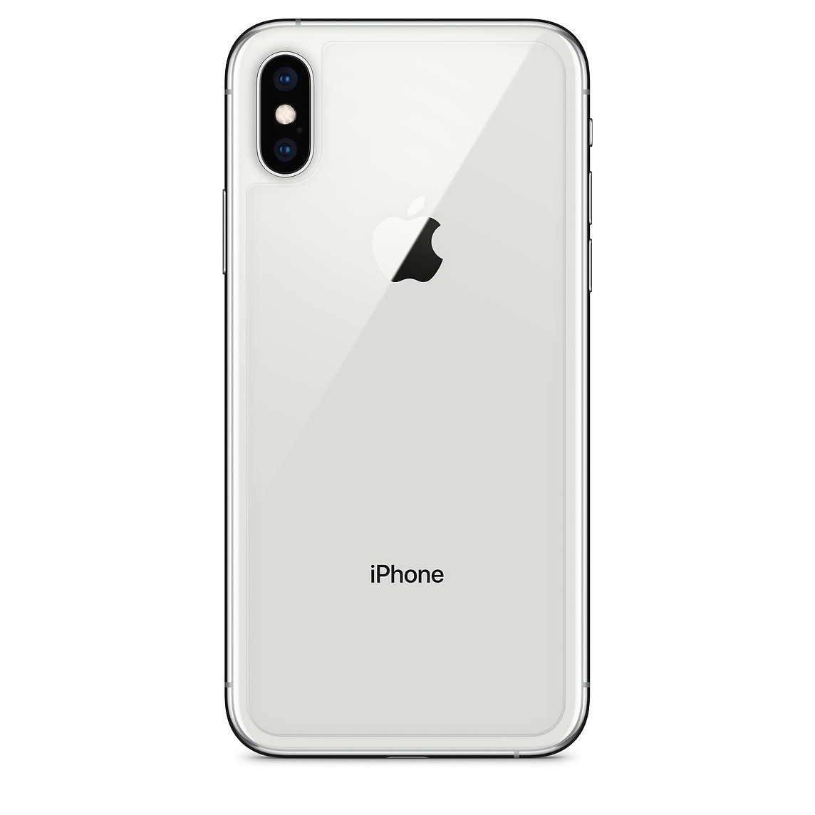 Apple iPhone XS Max - Zadné sklo housingu + sklíčko zadnej kamery - biele
