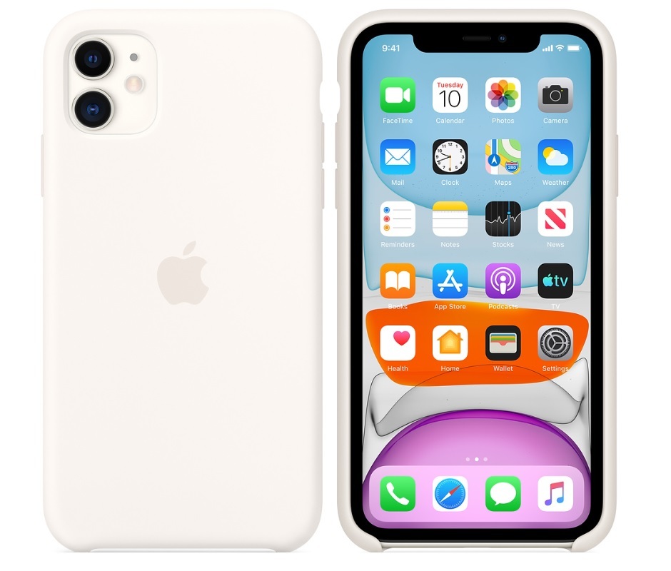 Apple iPhone 11 Silicone Case - WHITE