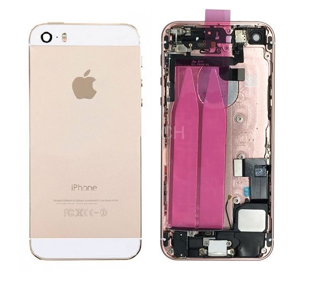 Apple iPhone 5S - Zadný kryt - champagne gold / zlatá s malými dielmi