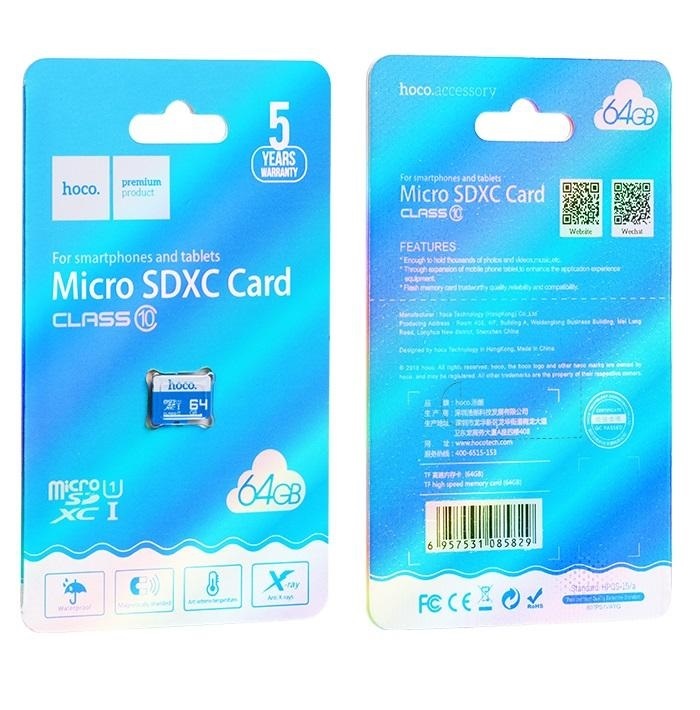 HOCO Memory card TF Micro SDXC Class 10 64GB