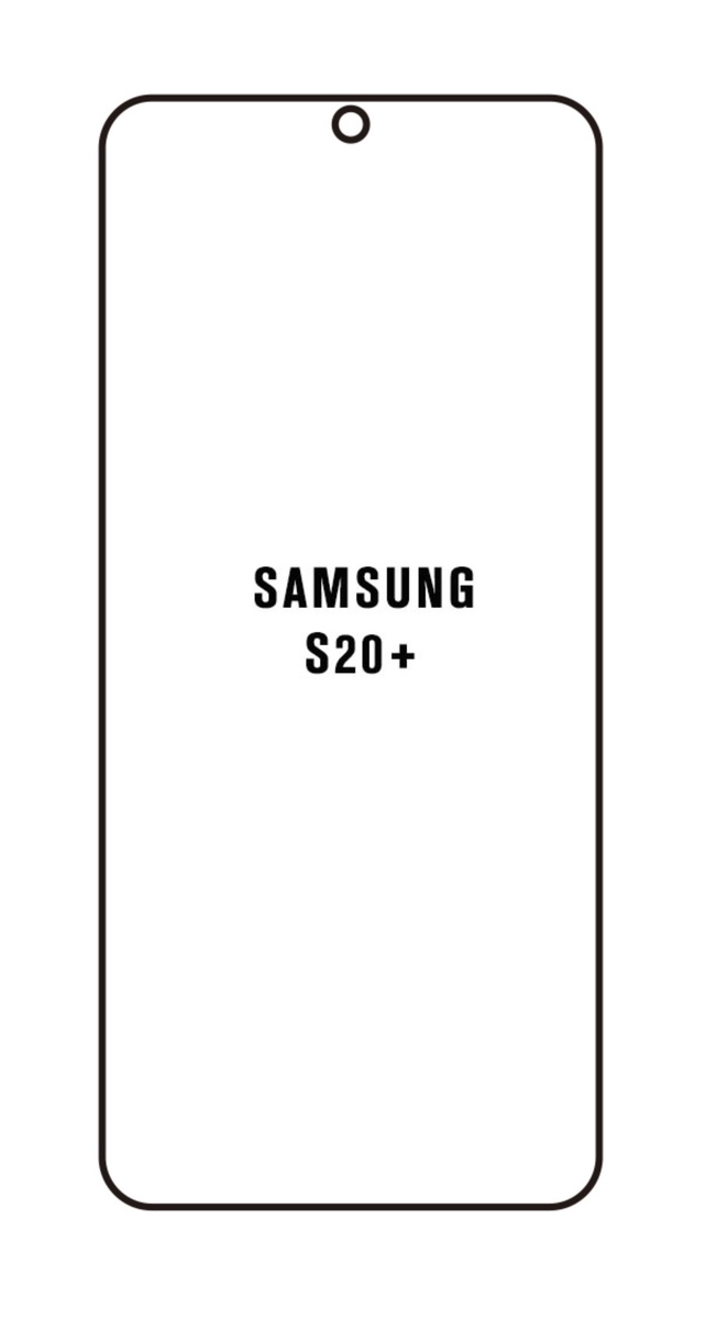 Hydrogel - ochranná fólia - Samsung Galaxy S20+ - typ výrezu 7