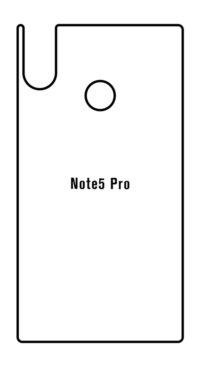 Hydrogel - matná zadná ochranná fólia - Xiaomi Redmi Note 5 Pro