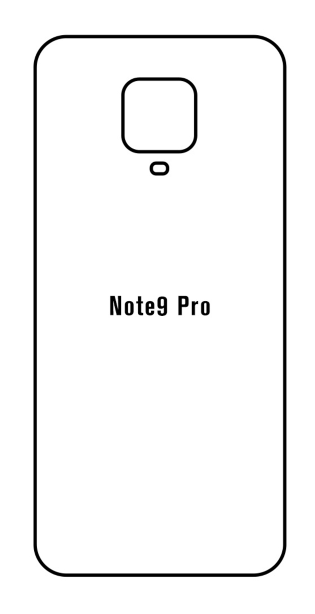 Hydrogel - matná zadná ochranná fólia - Xiaomi Redmi Note 9 Pro