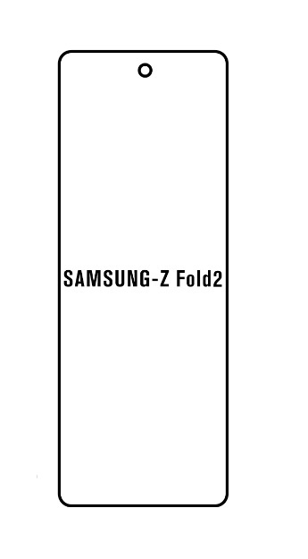 Hydrogel - Privacy Anti-Spy ochranná fólia - Samsung Galaxy Z Fold 2 5G - typ výrezu 1