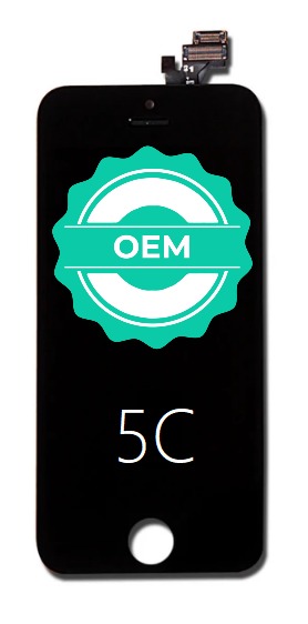 Čierny LCD displej iPhone 5C + dotyková doska OEM