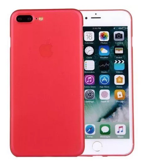 Slim minimal iPhone 7 Plus/8 Plus - červený