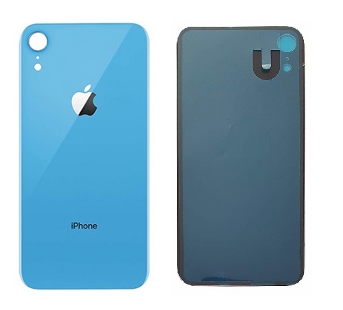 Apple iPhone XR - Zadné sklo housingu - modrý