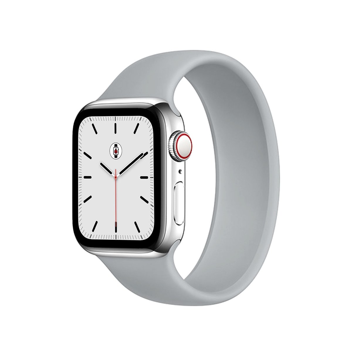 Remienok pre Apple Watch (38/40/41mm) Solo Loop, veľkosť L - šedý